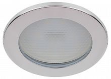 Светильник ЭРА встраиваемый влагозащищенный KL95 CH GX53 IP44 хром (1/100) (Б0055811)
