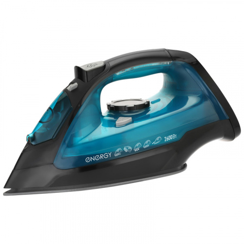 Утюг Energy EN-348 черно-бирюзовый (2600Вт, пар, спрей, пар.удар, самооч., керамич. подошва) (1/10) (270083) Утюг Energy EN-348 черно-бирюзовый (2600Вт, пар, спрей, пар.удар, самооч., керамич. подошва) (1/10) (270083)
