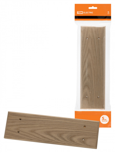 Накладка на бревно деревянная универсальная НБУ 1Пх4 280 мм, под покраску TDM (1/6/48) (SQ1821-0329)