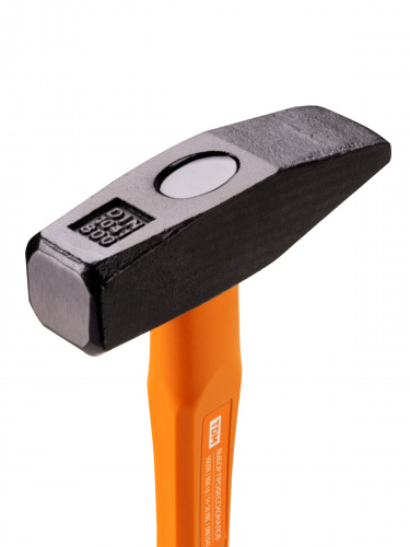 Молоток слесарный, 800 гр, кованый, с усилен. прорезиненной фиберглассовой рукояткой "Алмаз" TDM (1/1/12) (SQ1036-0115) фото 3