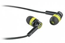 Наушники внутриканальные DEFENDER Pulse-420, вакуумная, регулят. громк., шнур 1.2 м., жёлтые (1/80) (63421)