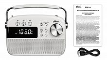 Радиоприемник двухдиапазонный RITMIX RPR-705 WHITE, вход USB Type-C, Bluetooth 5.3, MP3-плеер, AUX IN, USB /microSD, белый(1/8) (80004185)