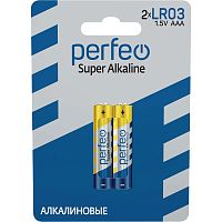 Элемент питания Perfeo LR03/2BL Super Alkaline (2/60/480) (PF LR03/2BL)