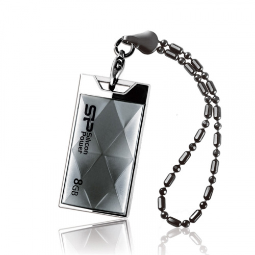Флеш-накопитель яUSB  8GB  Silicon Power  Touch 850  титан (SP008GBUF2850V1T)