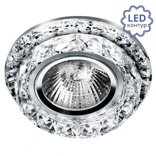 яСветильник светодиодный LUMIN'ARTE встраиваемый MR16 GU5.3 с 3W подсветкой прозрачный/хром 31x98MM 1/50 (PL17-DLL50GU5.3-3W) яСветильник светодиодный LUMIN'ARTE встраиваемый MR16 GU5.3 с 3W подсветкой прозрачный/хром 31x98MM 1/50 (PL17-DLL50GU5.3-3W)