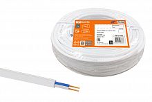 Провод TDM ПГВВП 2х1,5 ГОСТ (50м), белый (SQ0127-0502)