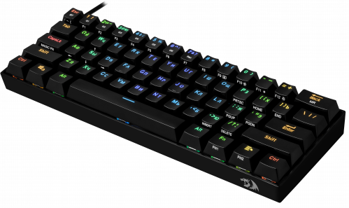 Клавиатура беспроводная REDRAGON Draconic RU,RGB, bluetooth 5.0, черная (1/20) (77696) фото 5