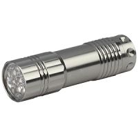 Фонарь ТРОФИ TM9 ручной алюминиевый 9xLED 3хААА серебро (1/60) (Б0002225)