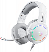 Гарнитура игровая REDRAGON Mento RGB, 3.5мм, белые (1/10) (70708)