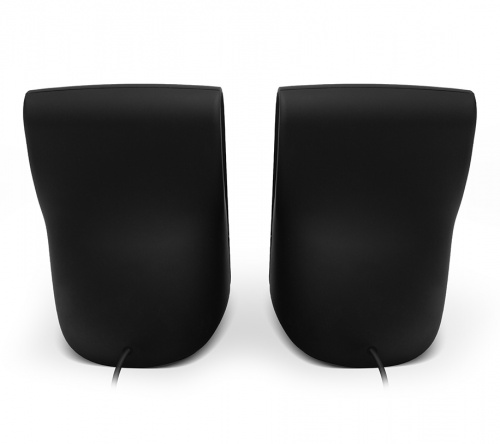 Акустическая система 2.0, CBR CMS 366 Grey, USB, 2х3 Вт (6 Вт RMS), пластик, "софт-тач", 3.5 мм лин. стереовход, кабель 1,2 м, чёрный-серый (1/40) фото 2