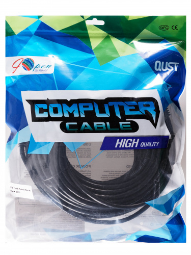 Патч-корд литой iOpen UTP кат. 6 (7/0.20) черный, 20m <ANP612B-20M> (ANP612B-BK-20M) фото 2