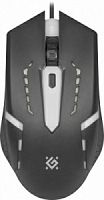 Мышь проводная DEFENDER Flash MB-600L, USB, 4 кнопки, 1,5м., черный (1/40) (52600)