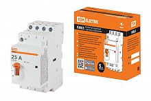 Контактор модульный с ручным управлением КМ63/4-25 4НО 230В АС TDM (1/60) (SQ0213-0102)