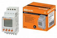 Реле напряжения трехфазное РН 12-3х400/230В (LCD-дисплей, 1нр+1нз-контакты) TDM