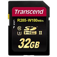 Карта памяти SDHC 32GB  Transcend Class 10 UHS-Il U3 (TS32GSD2U3)
