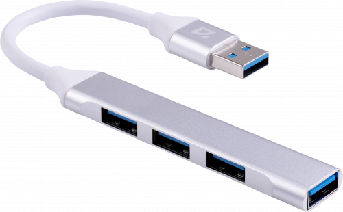 Концентратор-USB (хаб) DEFENDER HB-06 USB 3.0, разъемы: USB3.0/USB2.0 х 3 шт (1/50/400) (83034) Концентратор-USB (хаб) DEFENDER HB-06 USB 3.0, разъемы: USB3.0/USB2.0 х 3 шт (1/50/400) (83034)