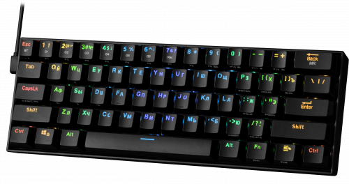 Клавиатура беспроводная REDRAGON Draconic RU,RGB, bluetooth 5.0, черная (1/20) (77696) фото 2
