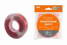 Двухсторонний акриловый прозрачный скотч ширина 9 мм длина 5 м TDM (5/10/240)