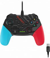 Проводной геймпад A4Tech Bloody GP30 Sports USB виброотдача обратная связь (GP30 SPORTS BLUE), черный/синий (1/30)