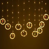 Гирлянда светодиодная ЭРА ENING-MG занавес Волшебство теплый свет 2,7*0,5 м 120 led IP20 (1/24) (Б0060414)