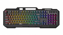 Клавиатура проводная RITMIX RKB-221BL, черная, клавиш 104, кабель - USB 1,55 м, подстветка (1/20) (80004443)