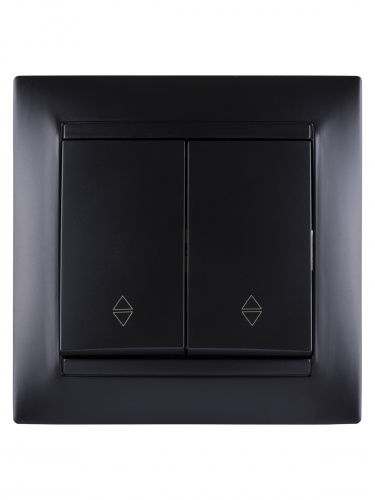 Выключатель на 2 направления 2 кл. 10А графит, с/у, "Лама" TDM (10/120) (SQ1815-0607) фото 4 Выключатель на 2 направления 2 кл. 10А графит, с/у, "Лама" TDM (10/120) (SQ1815-0607) фото 4