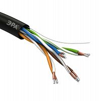 Кабель ЭРА витая пара U/UTP 4x2x24AWG Cat5e CCA PE OUTDOOR 305м SIMPLE (2/30) (Б0044436)