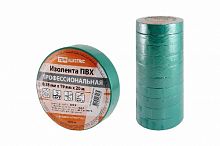 Изолента ПВХ профессиональная 0,18х19мм Зеленая 20м TDM (1/10/200) (SQ0526-0064)