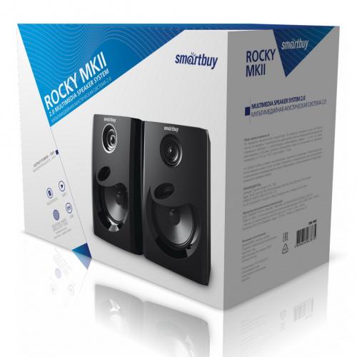 Акустическая система 2.0 SmartBuy ROCKY MKII, 6Вт, Bluetooth, MP3, черн (SBS-940)/12 фото 2