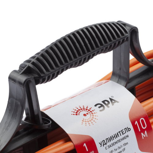 Удлинитель силовой ЭРА UFx-1e-3x1-10m на рамке с заземлением 1 розетка 10м ПВС 3х1мм2 (1/8) фото 5