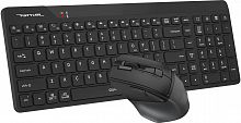 Комплект беспроводной Клавиатура+Мышь A4TECH Fstyler FG2400 Air2 клав:черный мышь:черный USB slim (FG2400 AIR2 BLACK)(1/10) (FG2400 AIR2  BLACK)