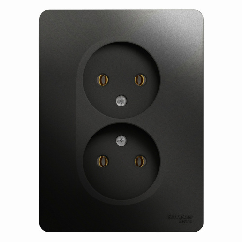 Розетка 2-м С/У GLOSSA 16А IP20 без заземл. в сборе антрацит Systeme Electric GSL000720 (1/15/90) Розетка 2-м С/У GLOSSA 16А IP20 без заземл. в сборе антрацит Systeme Electric GSL000720 (1/15/90)