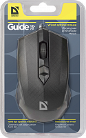 Мышь проводная DEFENDER Guide MB-751 USB, 3 кнопки, 1000 dpi, блистер, черный (1/40) (52751)