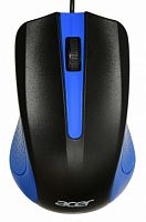 Мышь проводная Acer OMW011 черный/синий оптическая (1200dpi) USB (2but) (ZL.MCEEE.002)