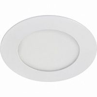 Светильник светодиодный ECOLA "Даунлайт" круг белый 4W 220V 2700K 85x20(1/50) (DRRW40ELC)