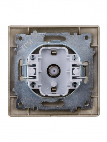 Розетка SAT (F-разъем) 0-2400МГц бронза "Лама" (10/120) TDM (SQ1815-0721) фото 3 Розетка SAT (F-разъем) 0-2400МГц бронза "Лама" (10/120) TDM (SQ1815-0721) фото 3