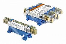 Шина "N" нулевая с изолятором на DIN-рейку 6x9мм стойка мал. 12 групп инд. стикер TDM (SQ0801-0114)