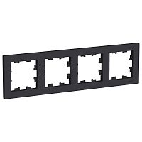 Рамка 4-м ATLASDESIGN универс. карбон Systeme Electric ATN001004 (1/5/20)