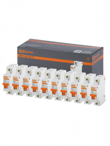 Автоматический выключатель ВА47-63 1Р 32А 4,5кА х-ка B TDM (1/120) (SQ0218-0042) фото 2 Автоматический выключатель ВА47-63 1Р 32А 4,5кА х-ка B TDM (1/120) (SQ0218-0042) фото 2