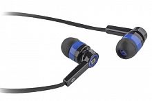 Наушники внутриканальные DEFENDER Pulse-420, вакуумная, регулят. громк., шнур 1.2 м, синяя (1/80) (63423)