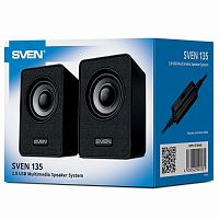Акустическая система 2.0 АС SVEN 135, 6Вт, питание USB, черный (1/20) (SV-020231)