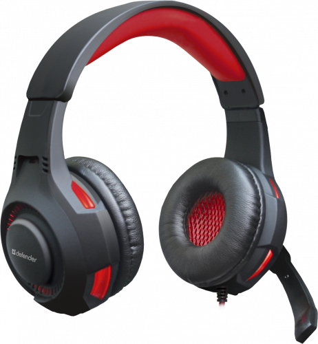 Гарнитура DEFENDER Warhead G-450, USB, полноразмерная, игровая, шнур 2.3 м., подсветка (1/20) (64146) фото 4
