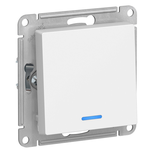Механизм выключателя 1-кл. С/У ATLASDESIGN 10А IP20 (сх. 1а) 10AX с подсветкой бел. Systeme Electric ATN000113 (1/20/160)