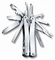 Мультитул Victorinox SwissTool Spirit X, 105 мм., 26 функций, серебро (блистер) (3.0224.LB1)