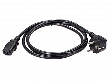 Кабель компьютер - розетка 220V EU (угловой)<VDE> 3GX1,5mm2, 1,8m, медь, Telecom <TY021-CU1.5-1.8M> (1/50)