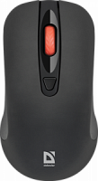 Беспроводная мышь DEFENDER Nexus MS-195, 4 кнопки,800-1600 dpi, черный (1/40) (52195)