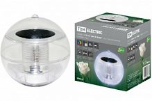 Светильник TDM ПП-002 "Шар", на воде, на солнечных батареях, меняет цвет, 11x11x11.5 см, TDM (SQ0330-0139)