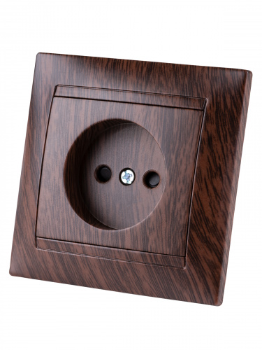 Розетка 2П 10А 250В с защ. шт. венге , с/у, "Лама" (10/120) TDM (SQ1815-0410) фото 5 Розетка 2П 10А 250В с защ. шт. венге , с/у, "Лама" (10/120) TDM (SQ1815-0410) фото 5