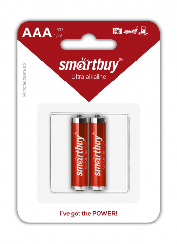 Элемент питания SMARTBUY  LR03  BL2   (24/240) 											 (SBBA-3A02B)