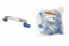 Шина "N" нулевая 6х9мм на двух угл. изоляторах 14 групп инд. стикер TDM (SQ0801-0135)